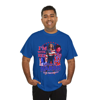 "I'm With Her" Kamala Harris 2024 Presidential Campaign Tee