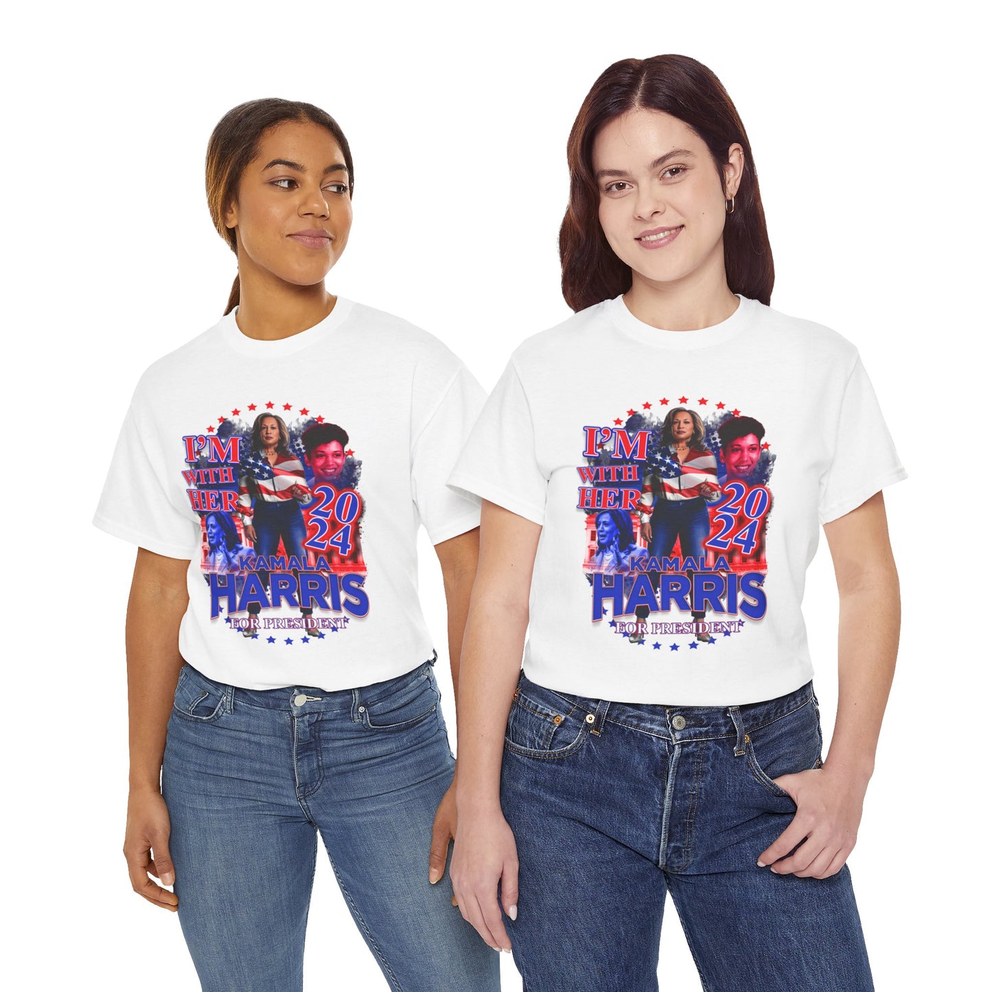 "I'm With Her" Kamala Harris 2024 Presidential Campaign Tee