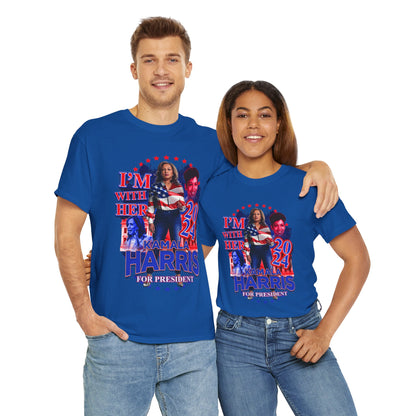 "I'm With Her" Kamala Harris 2024 Presidential Campaign Tee