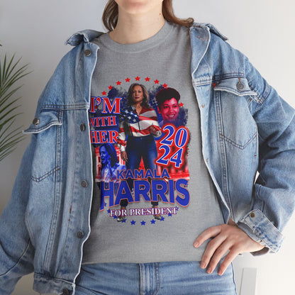 "I'm With Her" Kamala Harris 2024 Presidential Campaign Tee