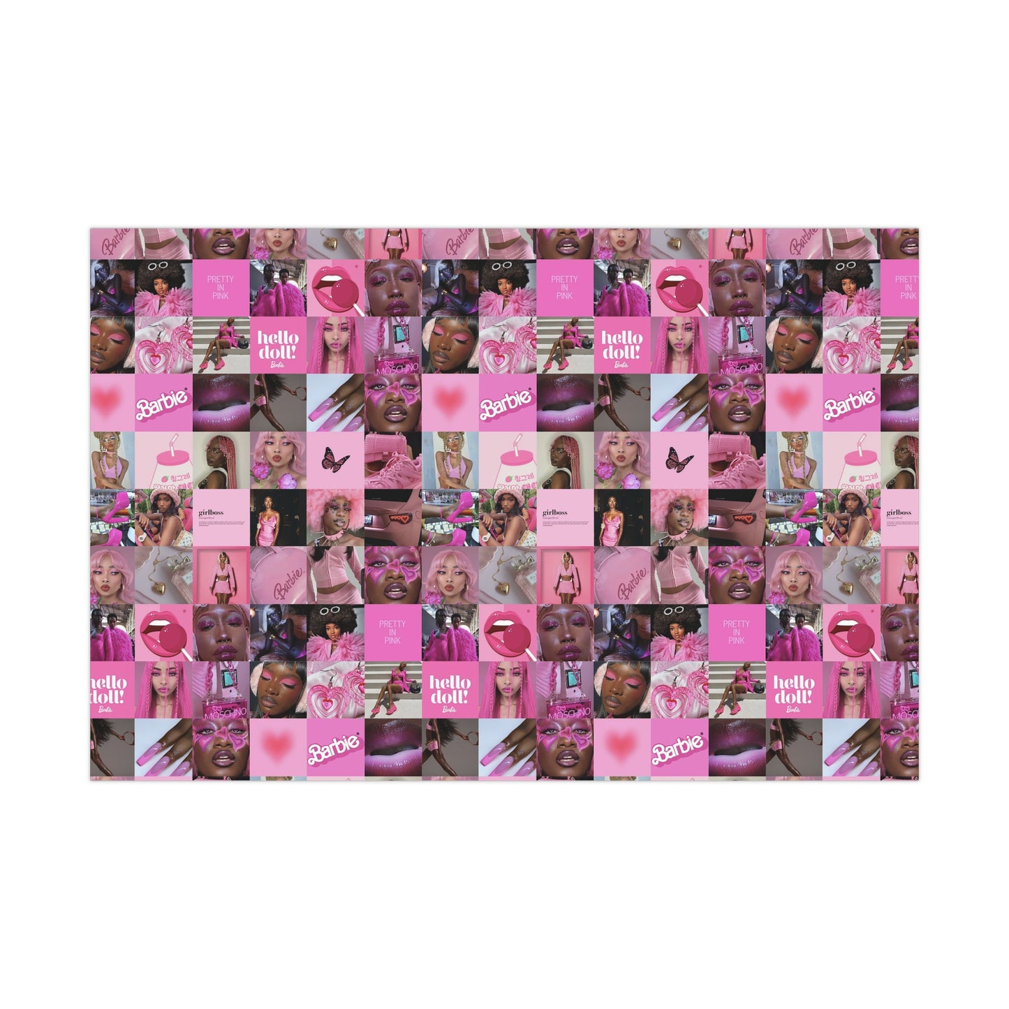 African American Barbie Gift Wrap Papers