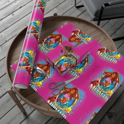 The Little Mermaid Pink Gift Wrap Papers