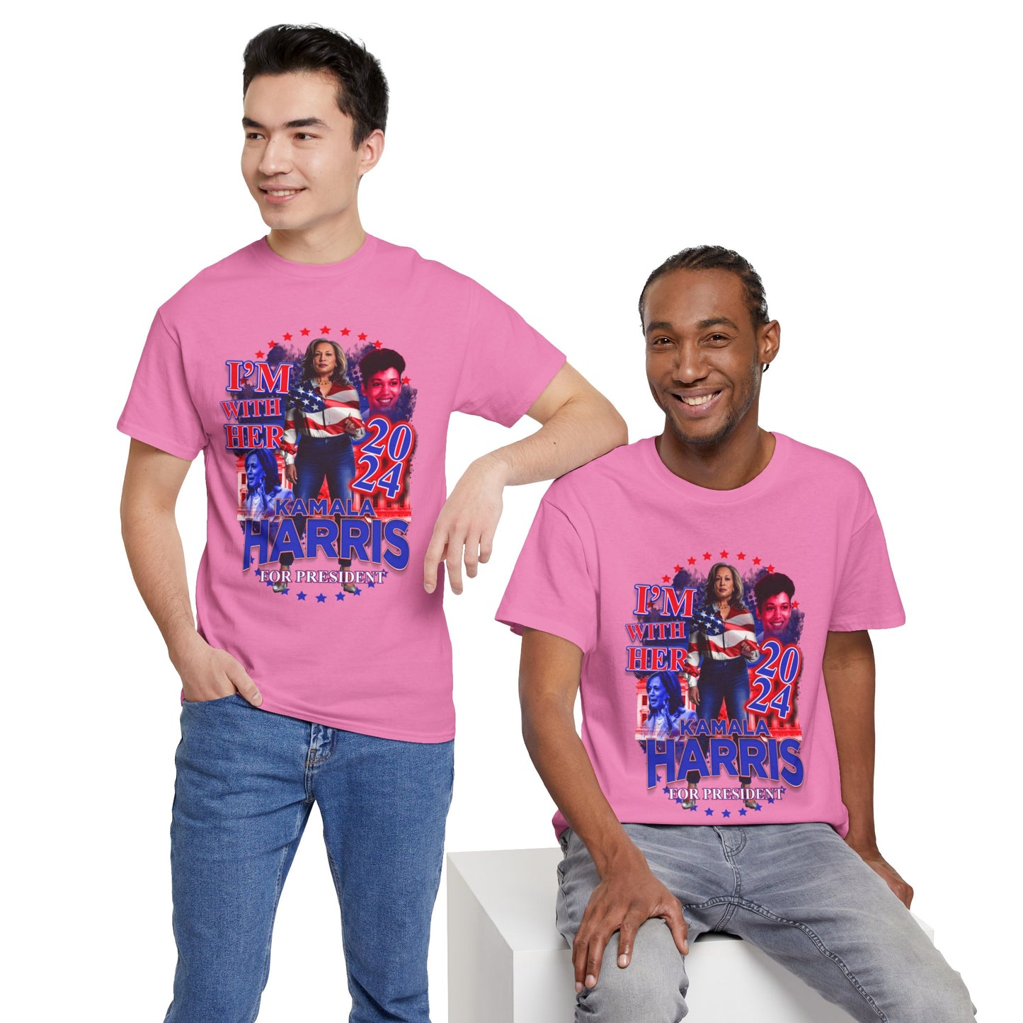 "I'm With Her" Kamala Harris 2024 Presidential Campaign Tee