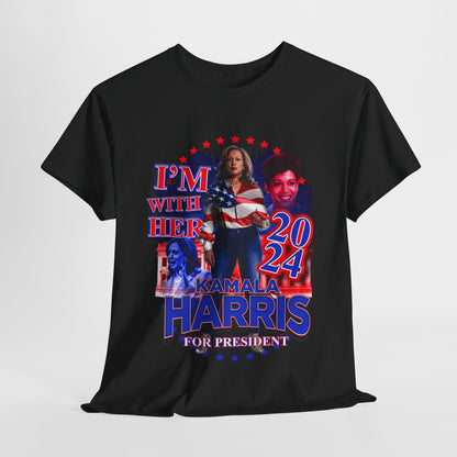 "I'm With Her" Kamala Harris 2024 Presidential Campaign Tee