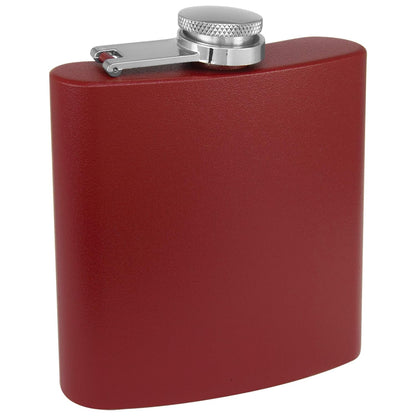 Custom Engraved Red Flask