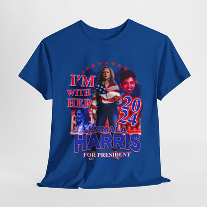 "I'm With Her" Kamala Harris 2024 Presidential Campaign Tee