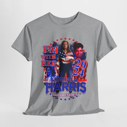 "I'm With Her" Kamala Harris 2024 Presidential Campaign Tee