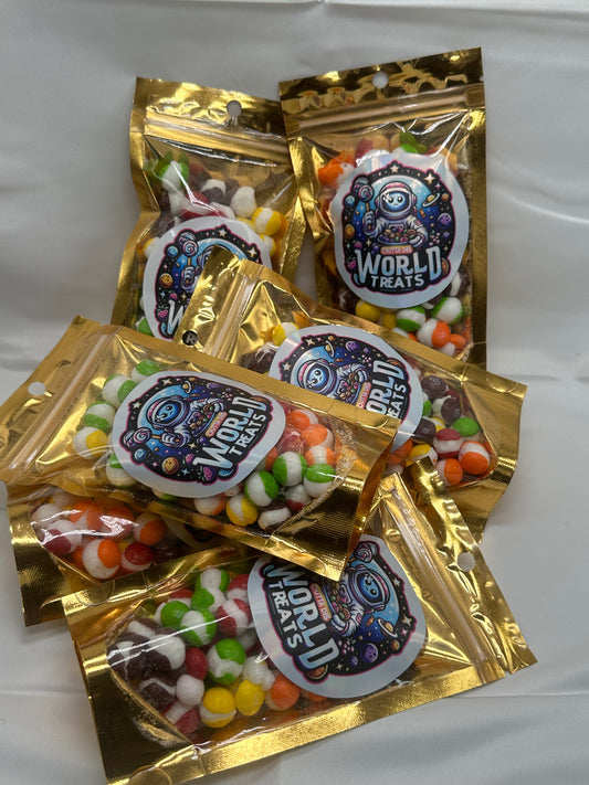 Space Bites (freeze dried skittles)