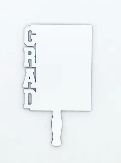 Mini Sublimation Graduation Fan (Blank)