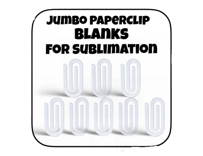 Jumbo Paperclip Bookmark Sublimation Acrylic Blank