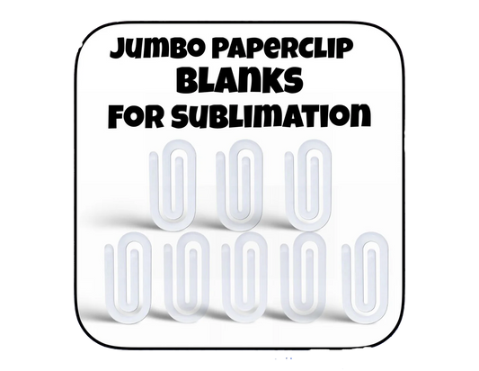 Jumbo Paperclip Bookmark Sublimation Acrylic Blank