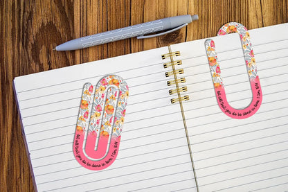 Jumbo Paperclip Bookmark Sublimation Acrylic Blank