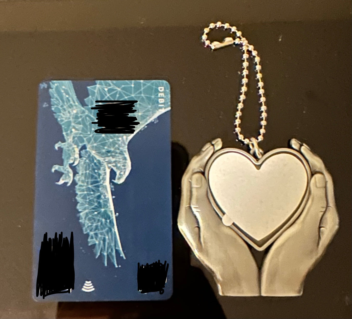 Metal Hand Grip heart shape sublimation blanks jewelry Pendants